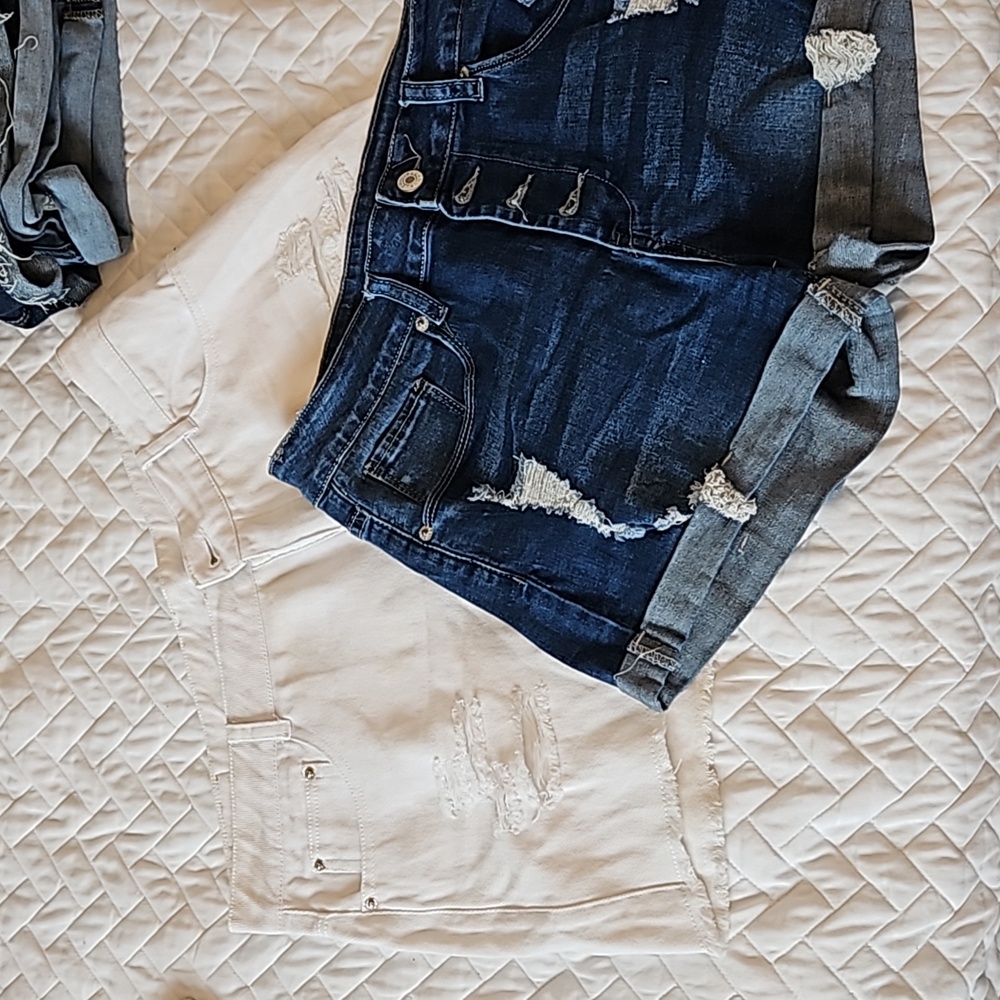 Denim shorts